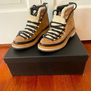 Rag & Bone suede lace up boots size 36
